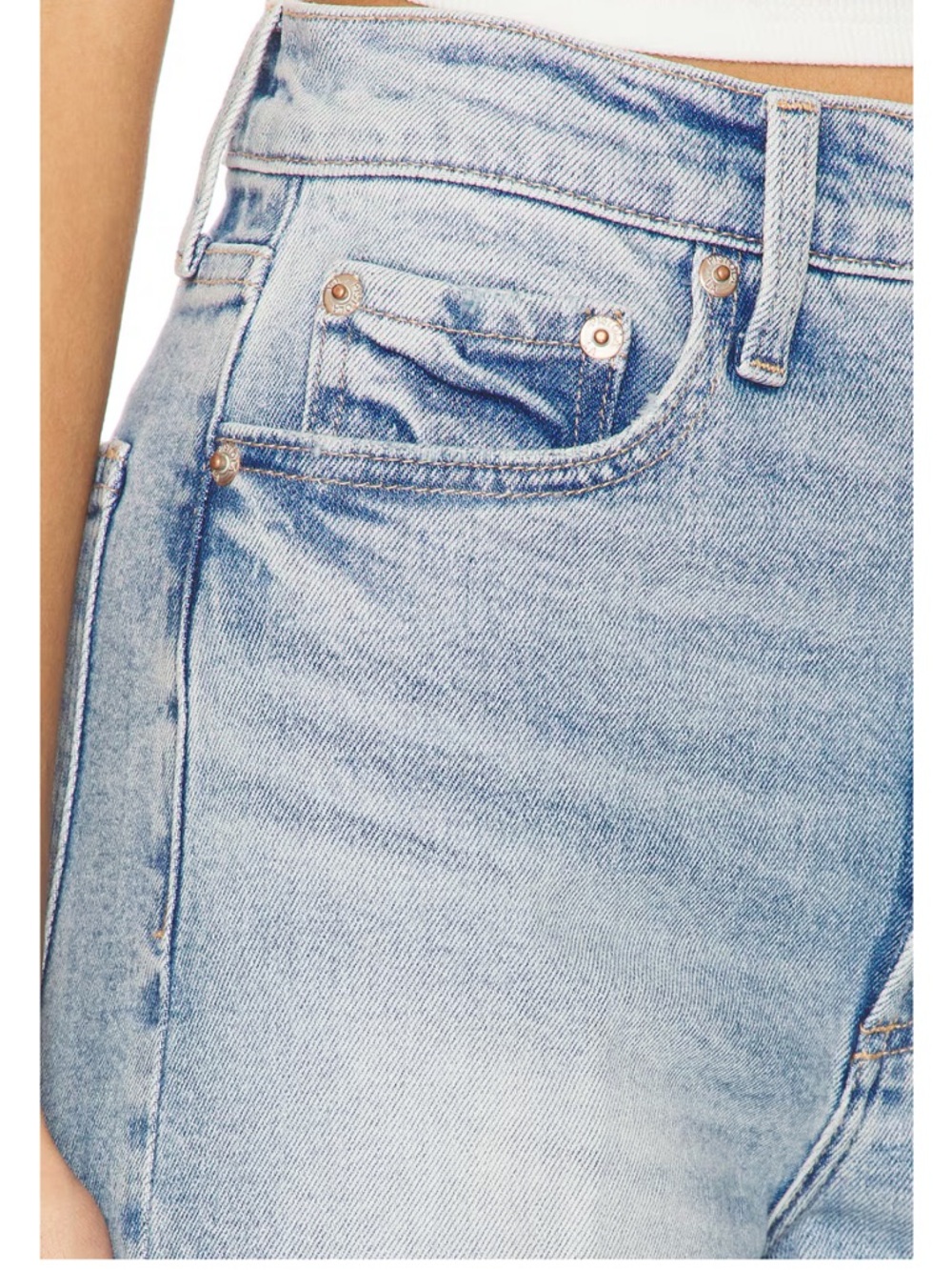 Pistola Lana Crop Wide Leg Jeans in Snowcat  - OBO - Picture 6 of 10